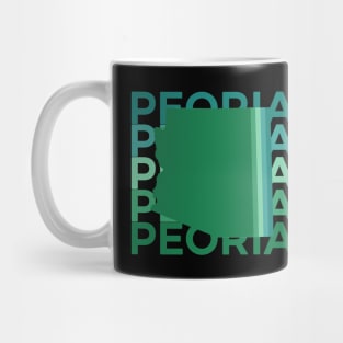 Peoria Arizona Green Repeat Mug